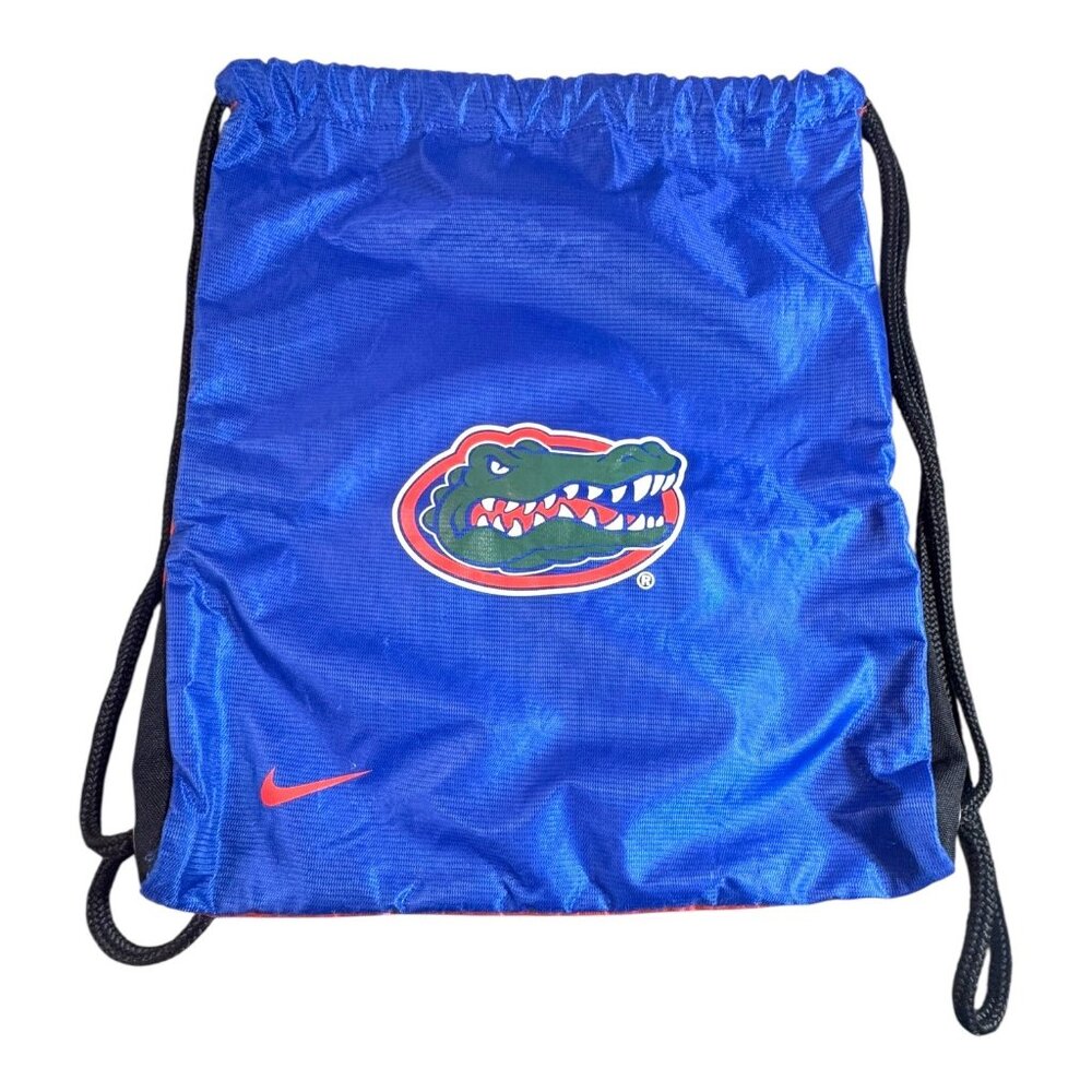 Nike Florida Gators Drawstring Bag Blue Orange Gym Bag Backpack Weekend Football